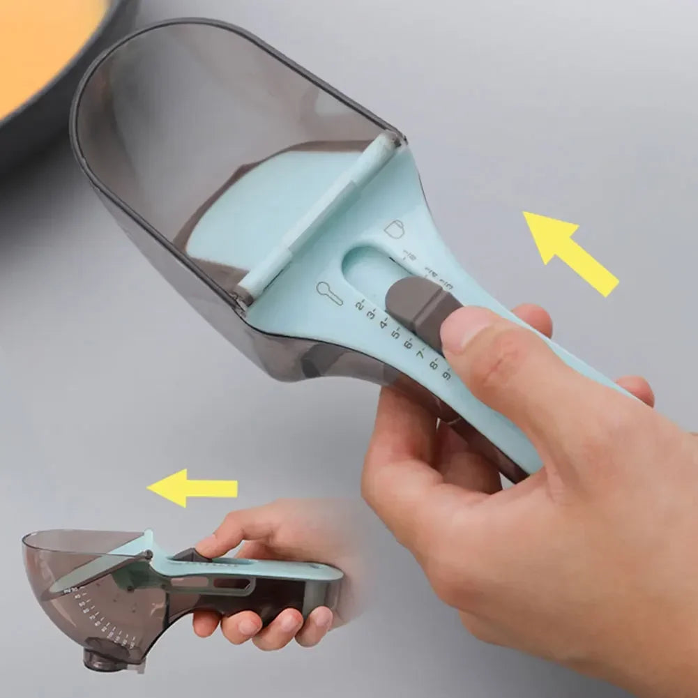 Kitchen Plastic Measuring Accessories Spoon with Scale