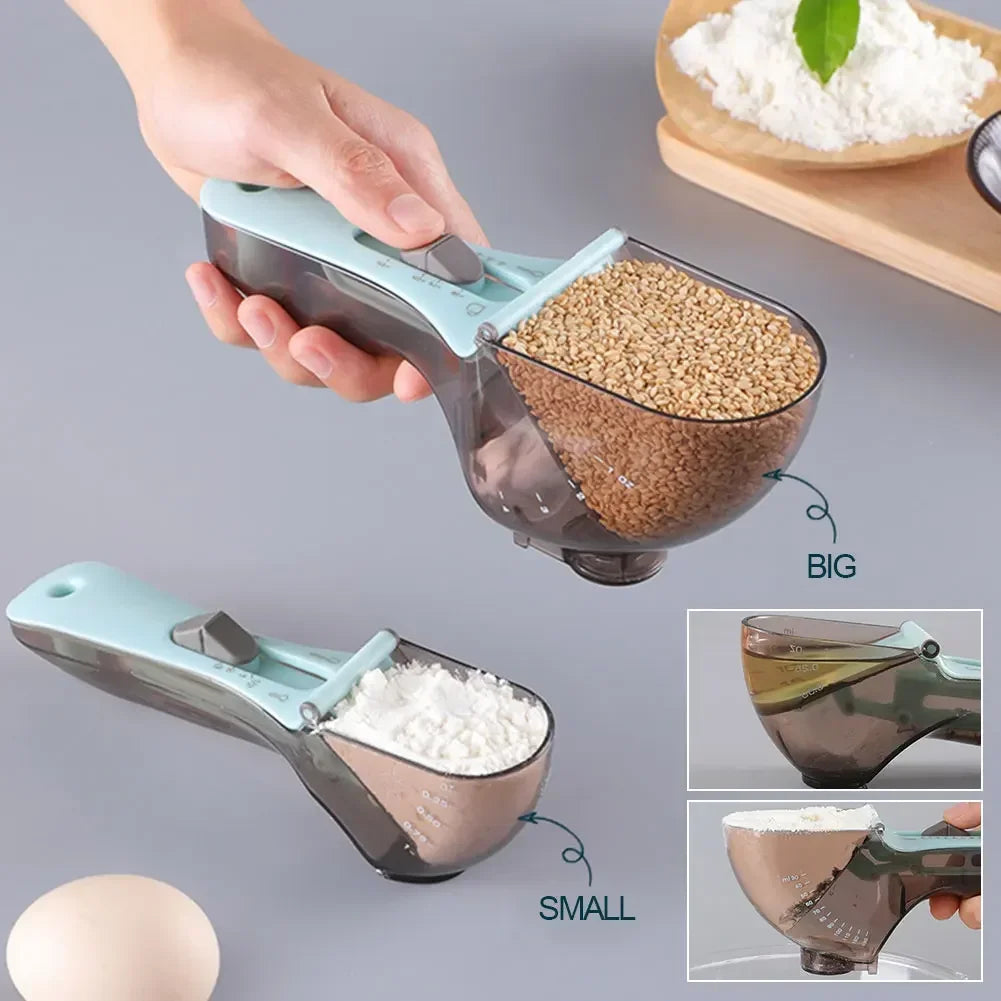 Kitchen Plastic Measuring Accessories Spoon with Scale